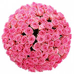 Pink Aqua Roses Bouquet - Flowers Box London