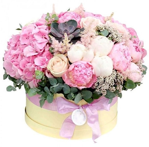 Pink Blooming Hat Box