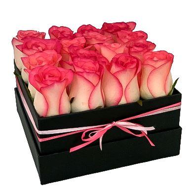 Pink Blush Roses Box - Flowers Box London