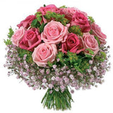 Pink Champagne Bouquet - Flowers Box London