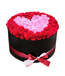 Pink Heart on Red Hat Box