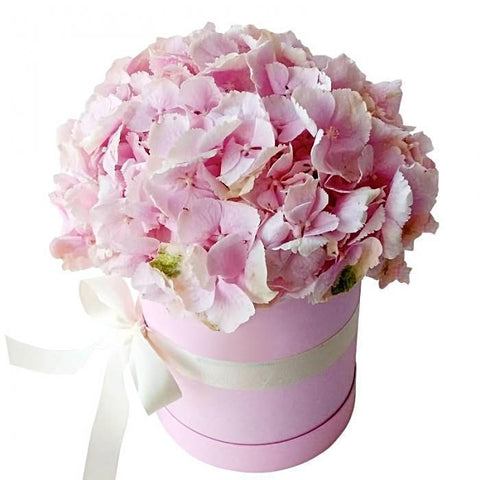 Pink Hydrangea Hat Box