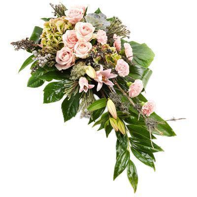 Pink Longing Funeral Spray - Flowers Box London