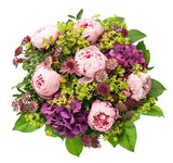 Pink Peony & Hydrangea Bouquet - Flowers Box London