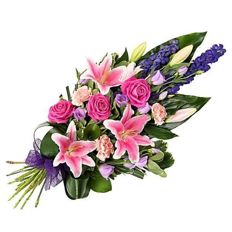 Pink & Purple Sheaf - Flowers Box London