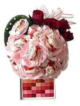 Pink Raffaello Chocolate Bouquet with Roses