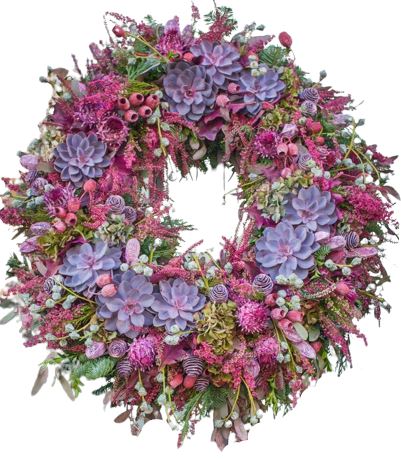 Pink Tone Autumn Wreath