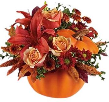 Pretty Pumpkin Petals - Flowers Box London