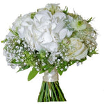 Pure White Bridal Bouquet - Flowers Box London