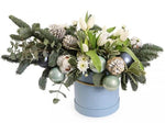 Pure White Season Hat Box - Flowers Box London