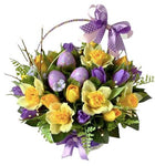 Purple and Yellow Easter Basket