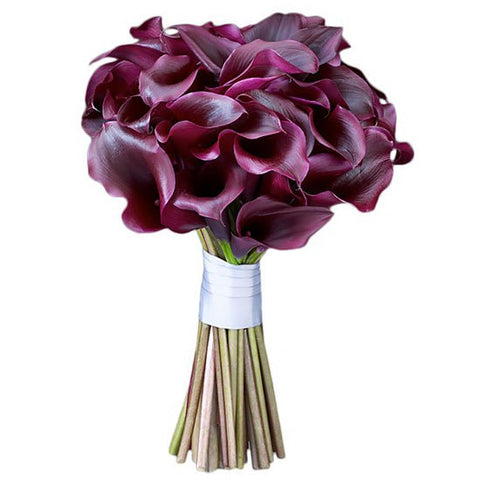Purple Calla Lily Bridal Bouquet - Flowers Box London