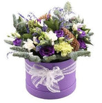 Purple Christmas Hat Box