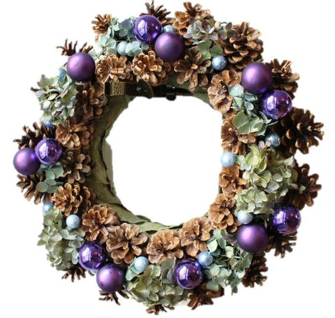 Purple Christmas Wreath