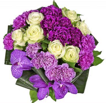 Purple Emerald Bouquet - Flowers Box London