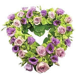 Purple & Green Open Heart