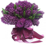 Purple Hyacinth Bouquet - Flowers Box London