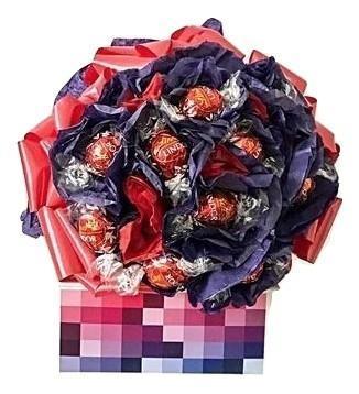 Purple Lindt Lindor Chocolate Bouquet