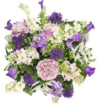 Purple Volcano Bouquet - Flowers Box London