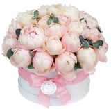 Queens Peonies Box - Flowers Box London