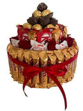 Raffaello & Ferrero Rocher Chocolate Cake - Flowers Box London
