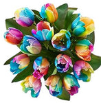 Rainbow Tulips Bouquet