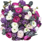 Ranunculus and Lilac Bouquet