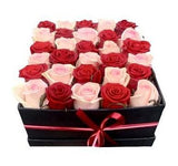 Red and Pink Roses Box