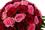 Red and Pink Spiral Bouquet