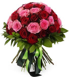 Red and Pink Spiral Bouquet