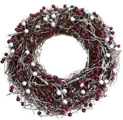 Red and White Berry Festive Wreath