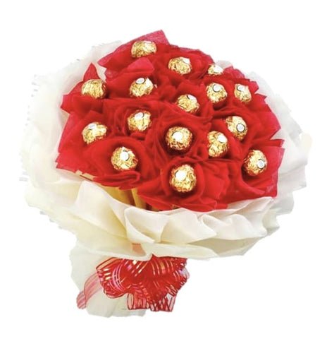 Red and White Chocolate Bouquet
