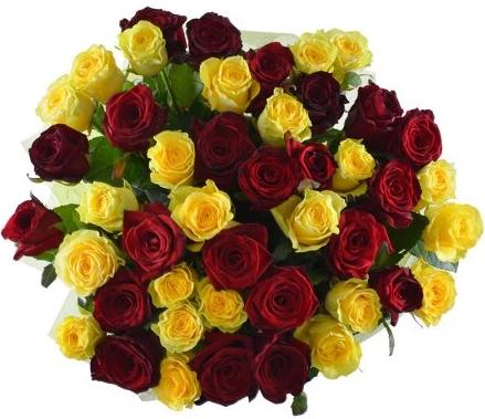 Red and Yellow Roses Bouquet