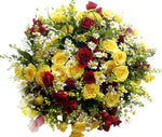 Red and Yellow Spray Roses Sunshine Bouquet