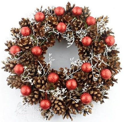 Red Festive Christmas Wreath