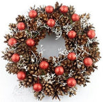 Red Festive Christmas Wreath - Flowers Box London