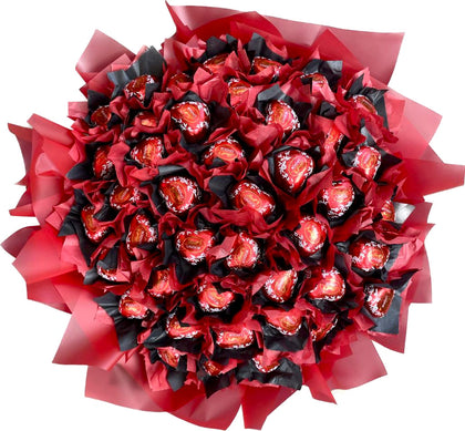 Red Heart Lindt Lindor Chocolate Bouquet