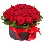 Red Margot Box - Flowers Box London