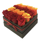 Red & Orange Roses Signature Box