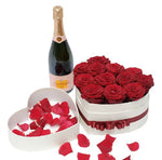 Red Roses Box and Veuve Clicquot Champagne 75Cl