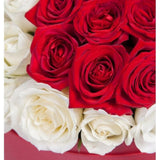 Red Roses Heart in Hat Box