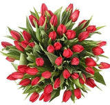 Red Tulips Bouquet - Flowers Box London