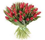 Red Tulips Bouquet - Flowers Box London