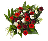 Red & White Tied Sheaf - Flowers Box London