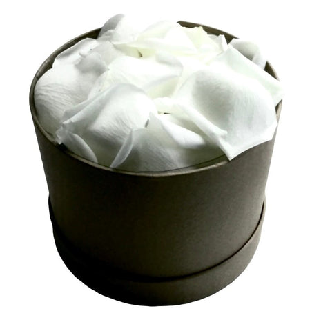 Rose Petals in a Hat Box - Flowers Box London