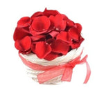 Rose Petals in Hat Basket