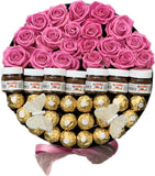 Roses and Chocolate with Nutella or Jams Hat Box - Flowers Box London