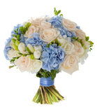 Roses and Hydrangea Bridal Bouquet - Flowers Box London