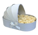 Roses in Cradle - Shaped Box - Flowers Box London