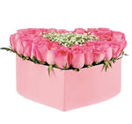 Roses with Gypsophila Box